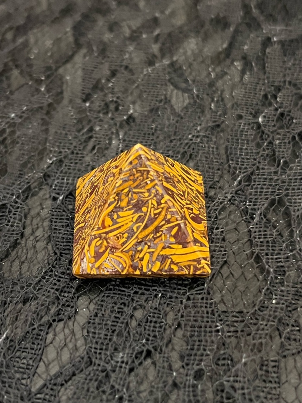 Calligraphy Jasper Pyramid